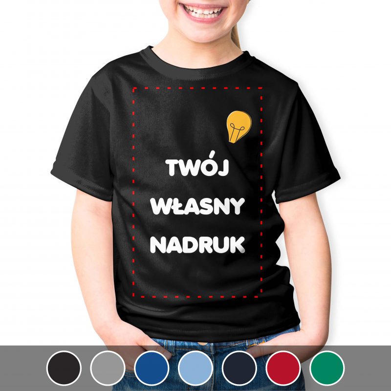 Koszulka dziecięca z własnym nadrukiem - kolor