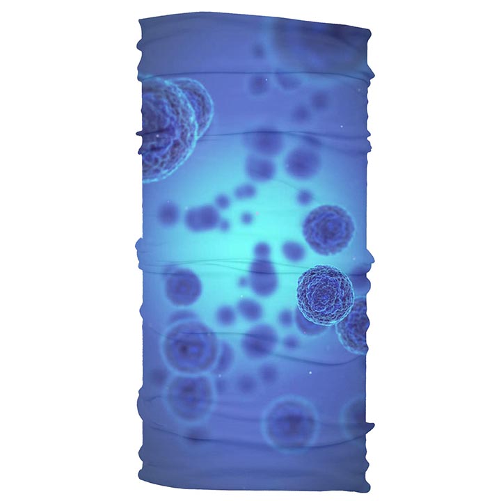 Komin bandana z nadrukiem WIRUS