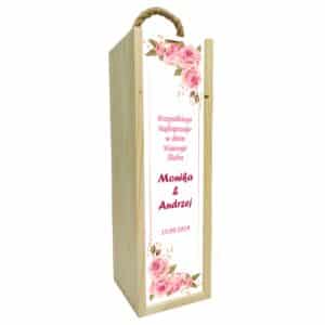 Skrzynka na wino/alkohol na prezent - wzór 3