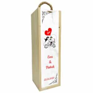 Skrzynka na wino/alkohol na prezent - wzór 4