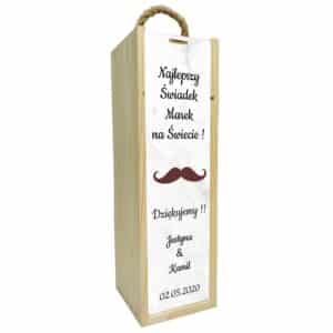 Skrzynka na wino/alkohol na prezent - wzór 5