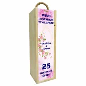 Skrzynka na wino/alkohol na prezent - wzór 10