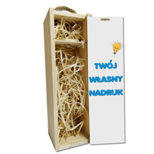 Skrzynka na wino z własnym nadrukiem