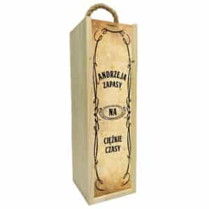 Skrzynka na wino/alkohol na prezent - wzór 11