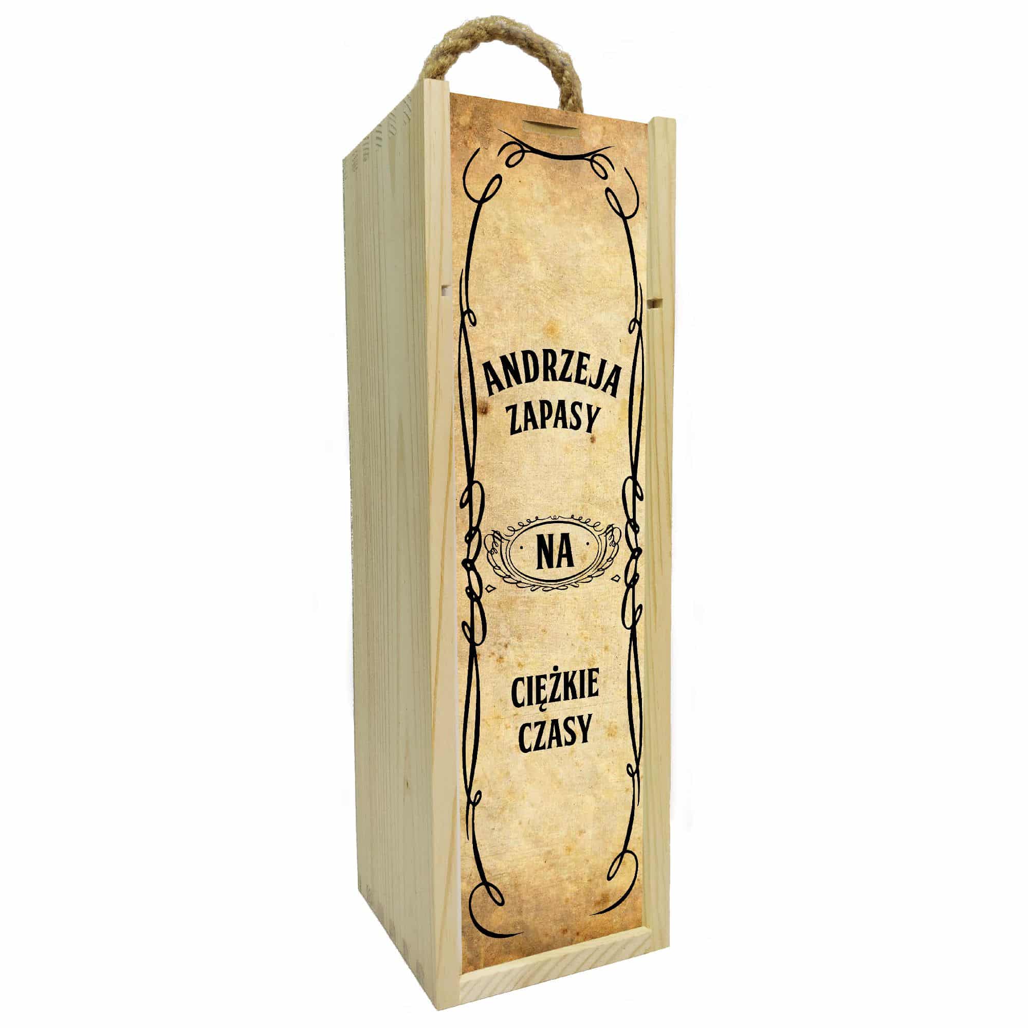 Skrzynka na wino/alkohol na prezent - wzór 11