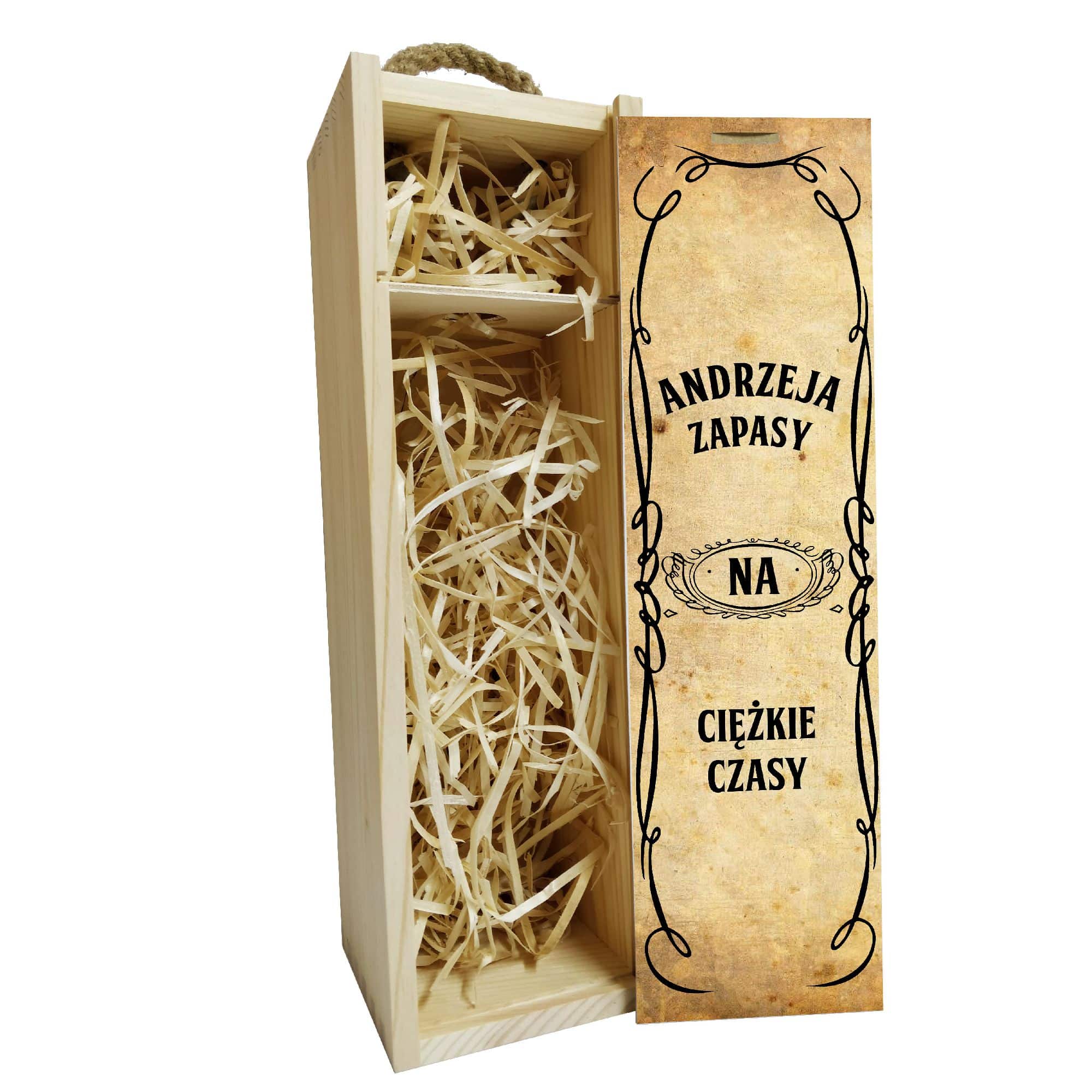 Skrzynka na wino/alkohol na prezent - wzór 11 - obrazek 2