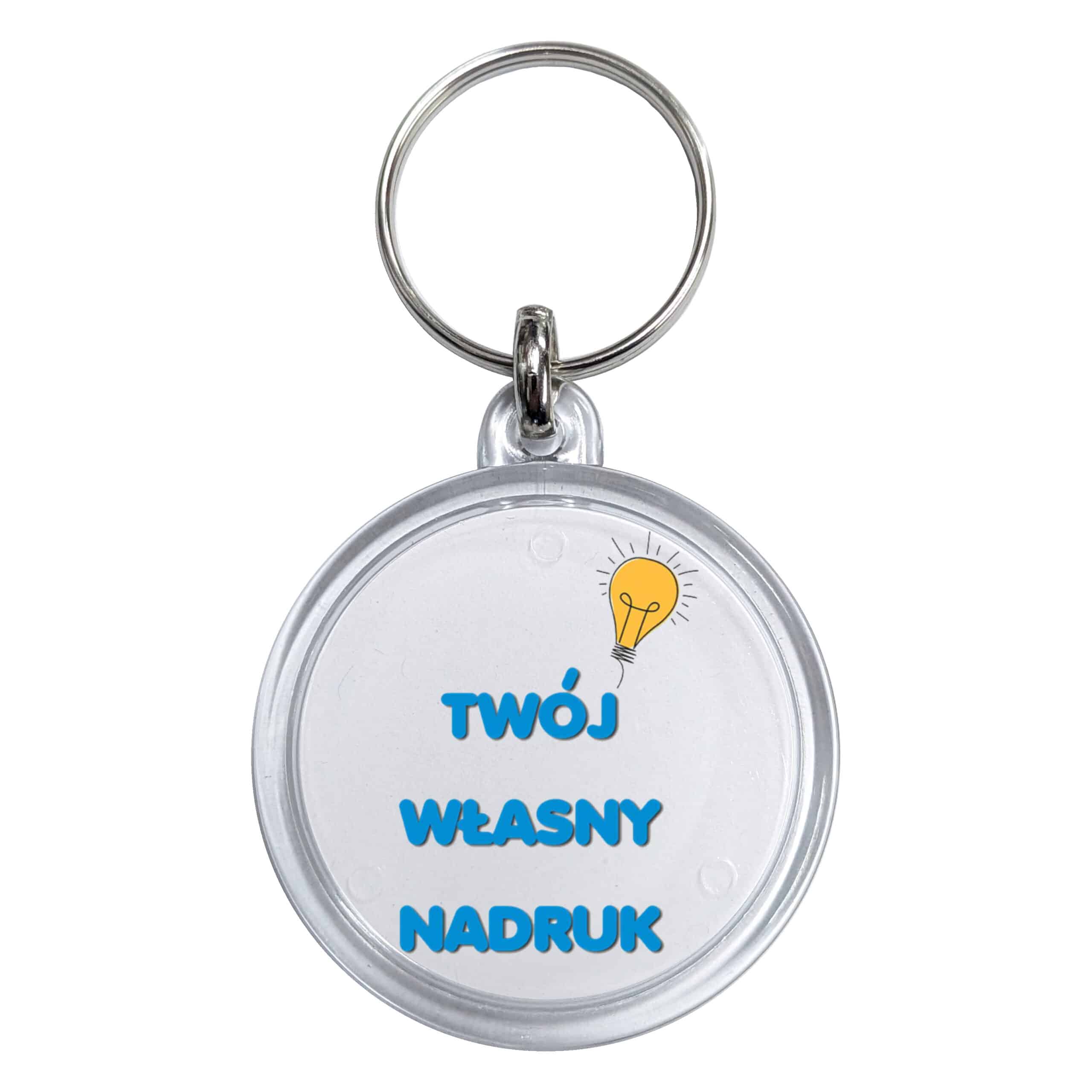brelok akrylowy z n wlasnym nadrukiem