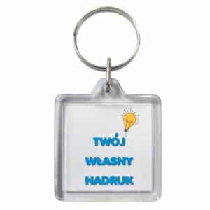Brelok akrylowy z własnym nadrukiem BK1