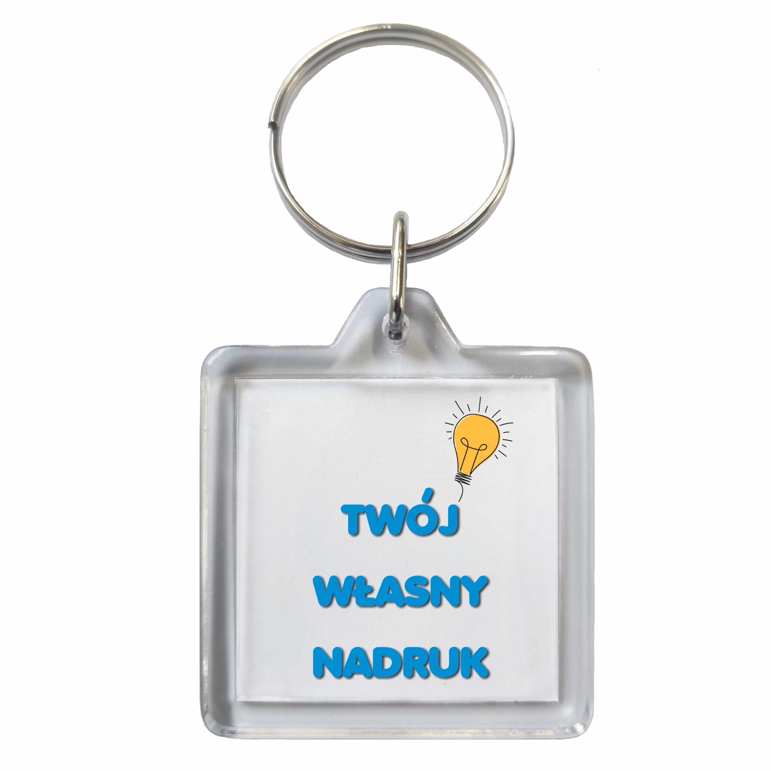 Brelok akrylowy z własnym nadrukiem BK1