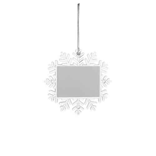 Bombka śnieżynka plastikowa z własnym zdjęciem - obrazek 3