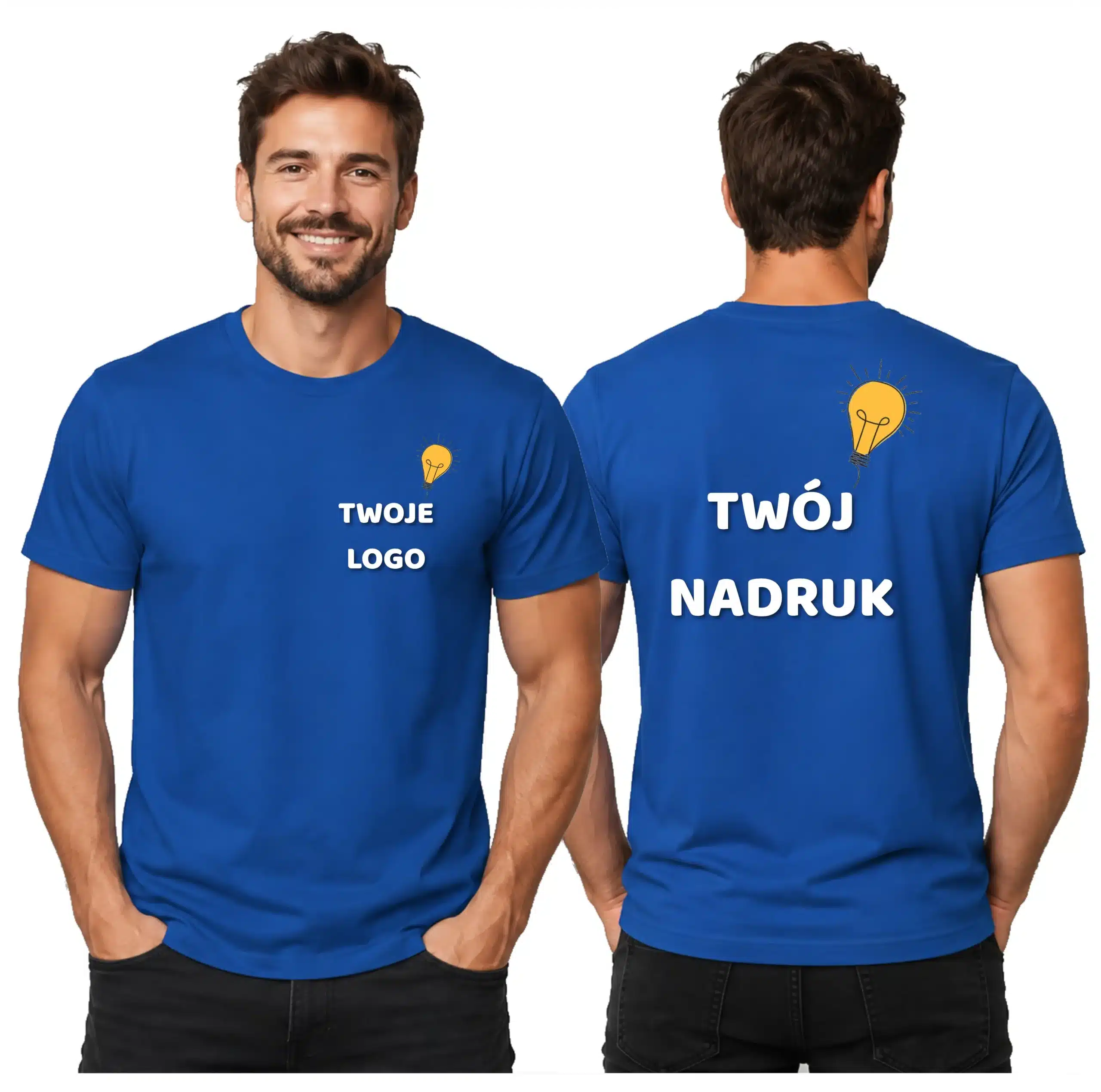 Koszulka z nadrukiem logo dla firm - męska E150